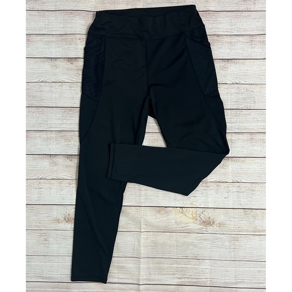 Black Shein Curve workout leggins with pockets Size 2XL/Gym/Activewear/Plus Size - Picture 1 of 7